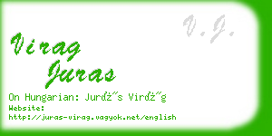 virag juras business card